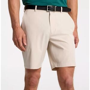 Walter Hagen Golf Shorts 48 Khaki 10” Flat Front BigTall Perfect 11 NWT MSRP $75